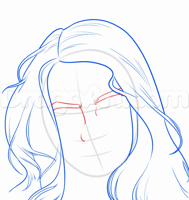 step 5 8 - How to Draw Billie Eilish, Easy Drawing Tutorial, 8 Steps