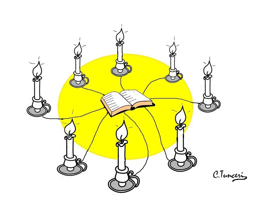 Distribution of knowledge Cartoon 
