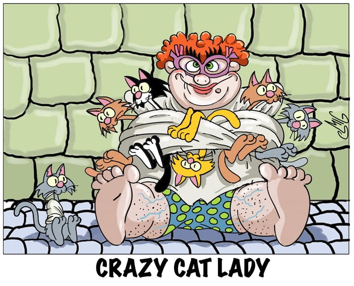 Crazy Cat Lady - Toons Mag
