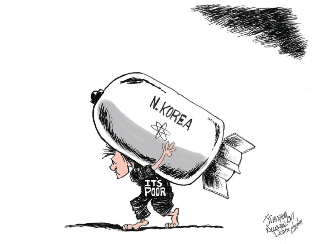 Carrying The Weight 11 Carrying The Weight is a political cartoon about North Korea.