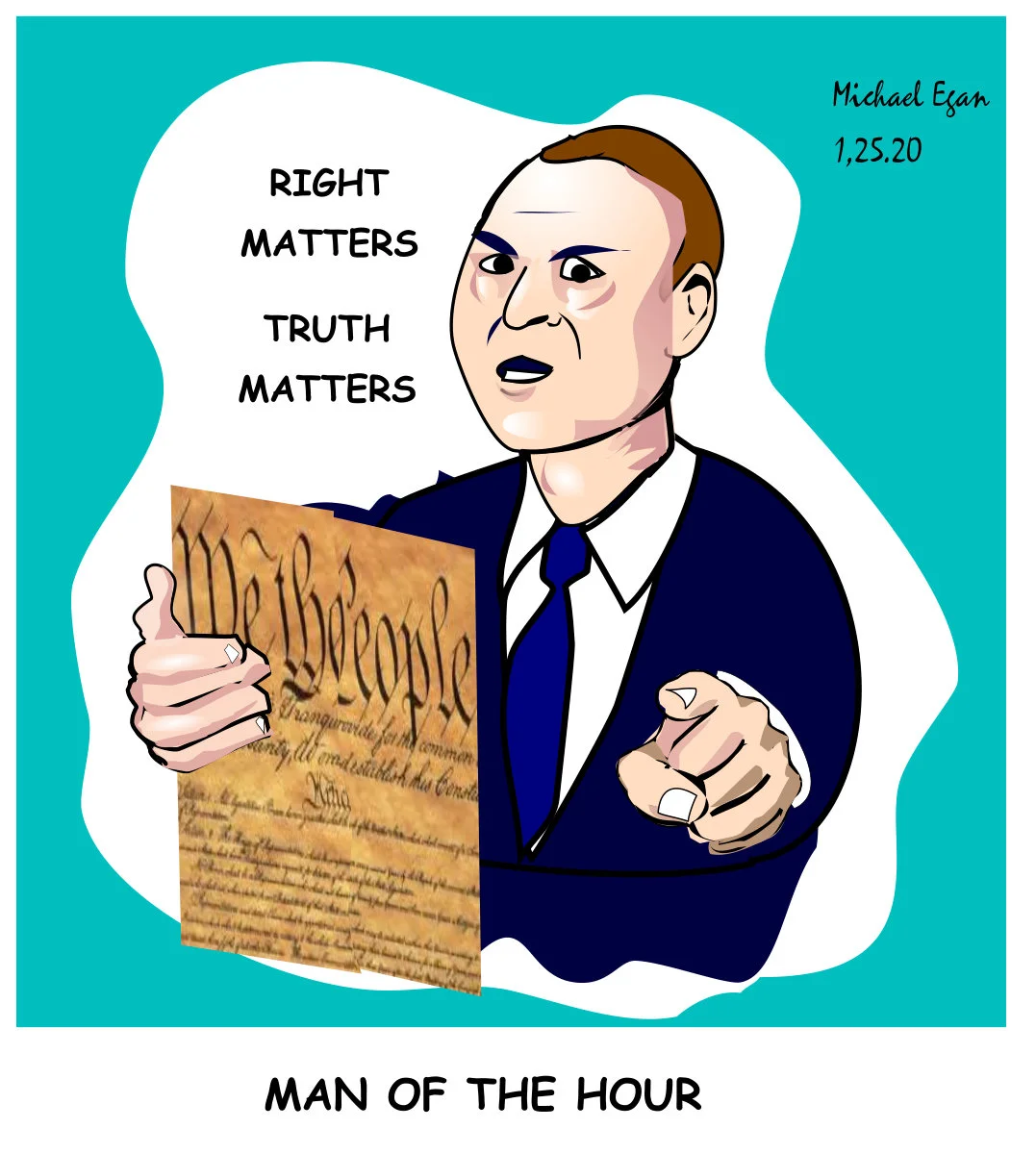 Cartoon: Adam Schiff Man of the Hour