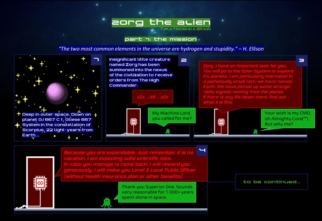 Zorg The Alien - Part 1: The mission 12 Strippi 1 - Zorg The Alien - Part 1: The mission