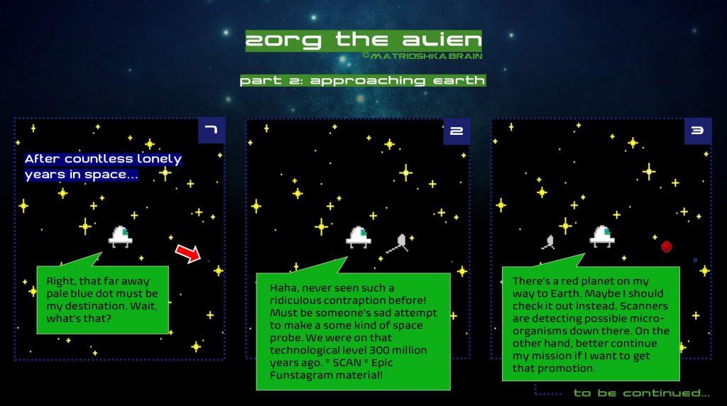 Zorg The Alien - Part 2: Approaching Earth 12 Strippi 2 - Zorg The Alien - Part 2: Approaching Earth