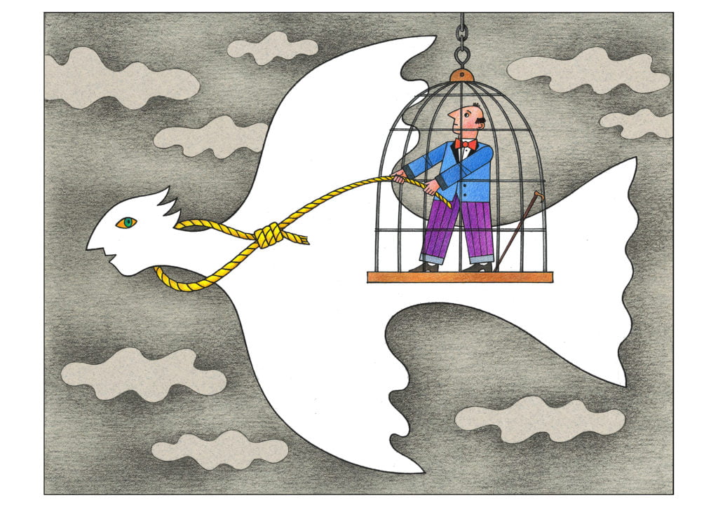 Flight of dreamer 11 Cartoon: Flight of dreamer