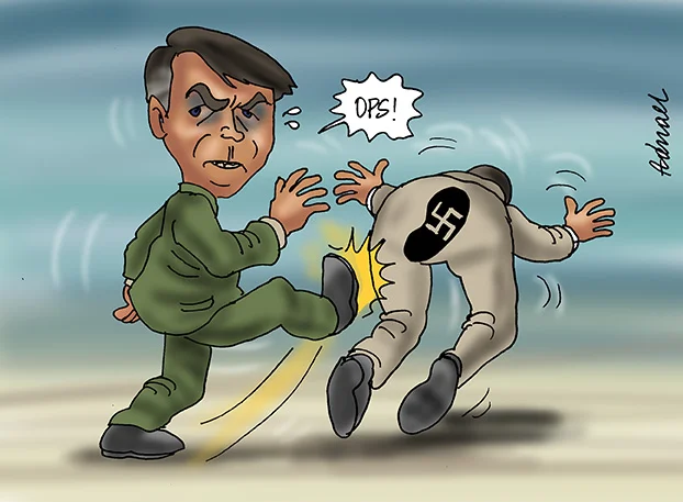 Cartoon: Nazis in Brazil
