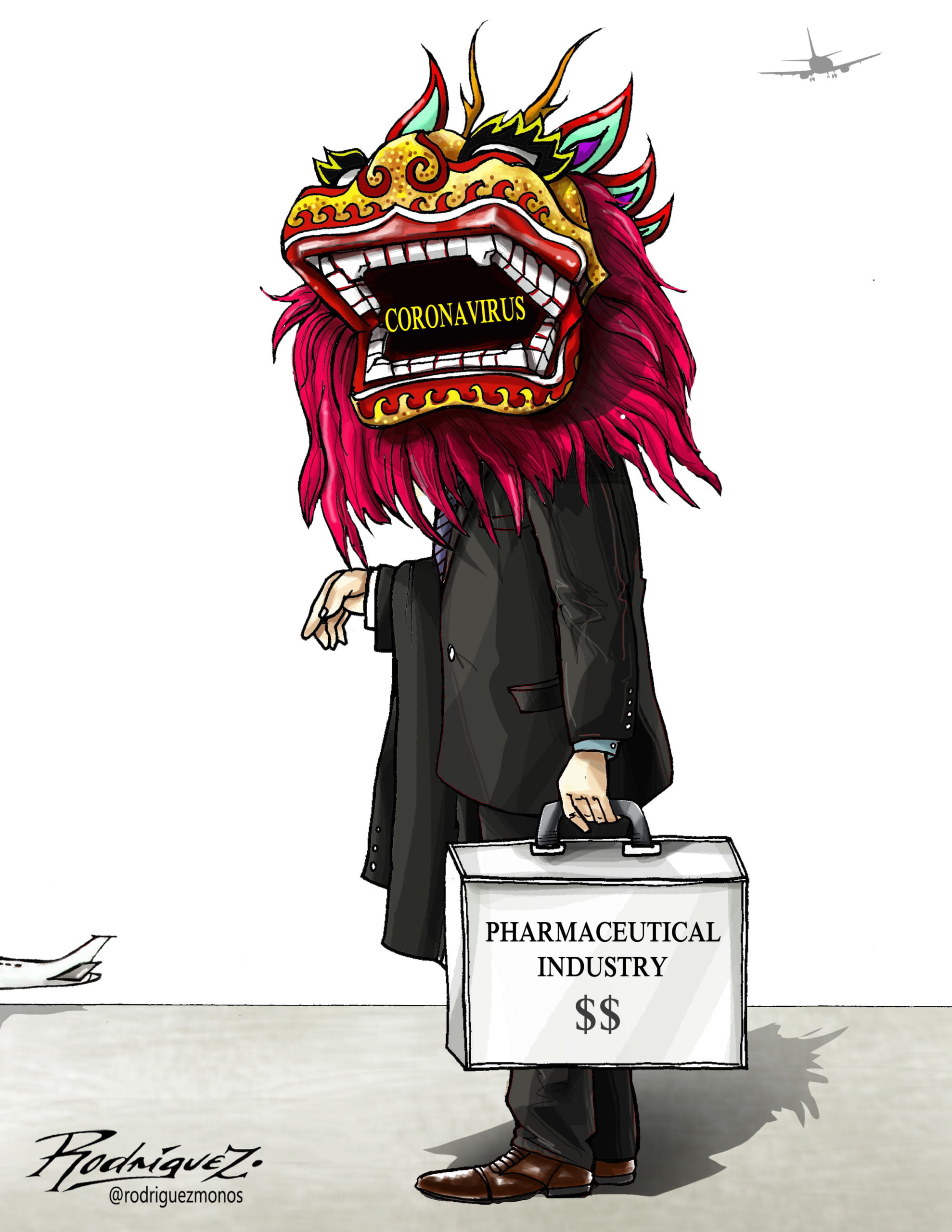 Cartoon: Business Class Flight