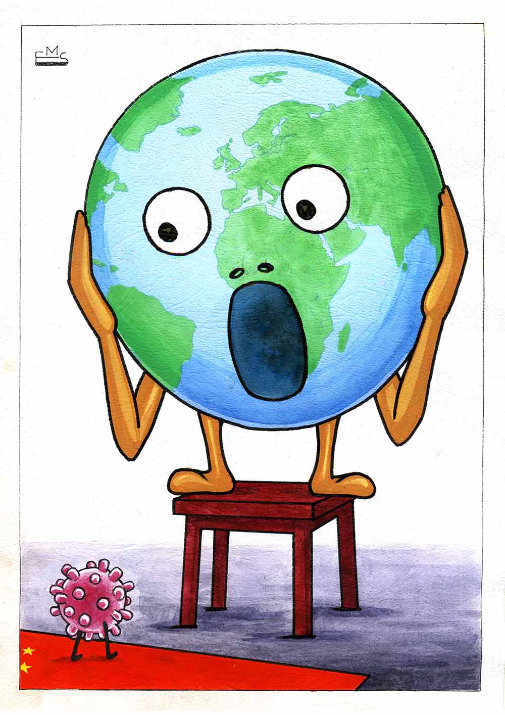 Coronavirus And The Scream Of Earth - Toons Mag