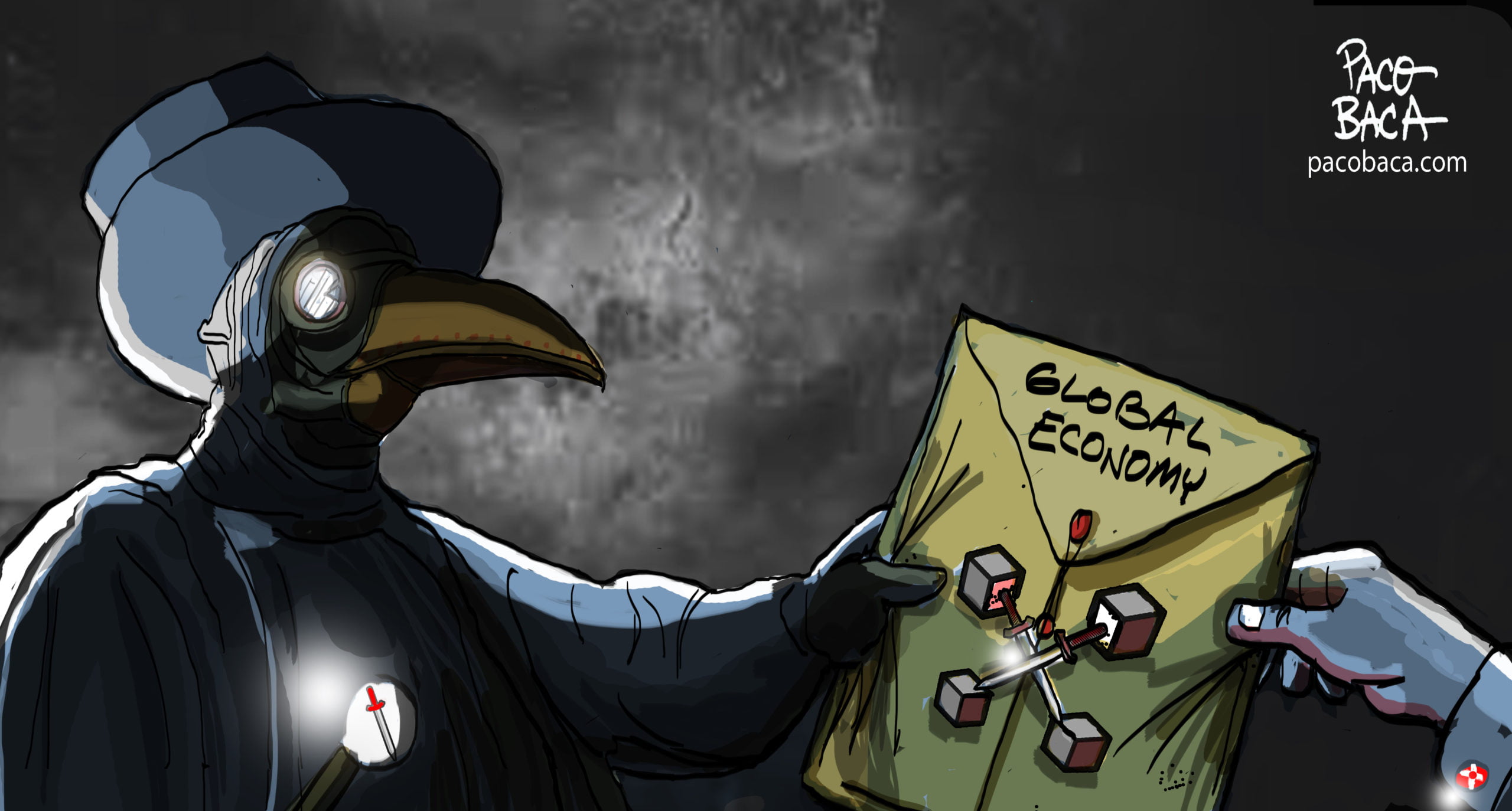 black death plague cartoon