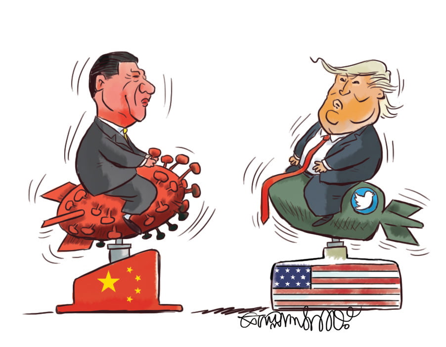 Virtual War, China Vs The USA - Toons Mag
