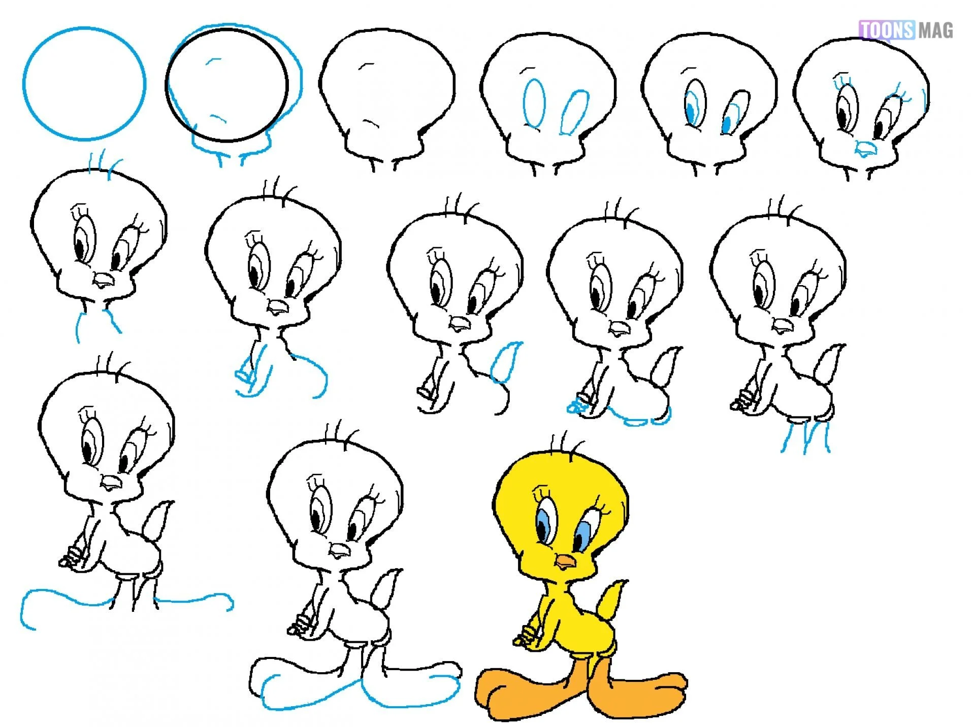 How To Draw Cartoons Step By Step - Toons Mag