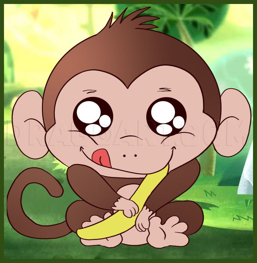easy ways to draw a monkey｜TikTok Search