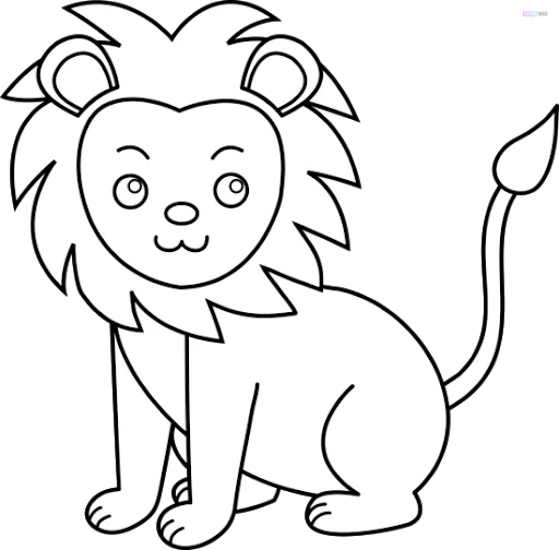 How To Draw A Lion Easy Tutorial - Toons Mag