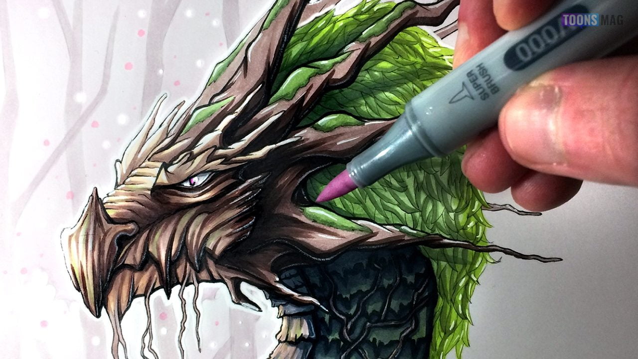 drawings of dragons realistic