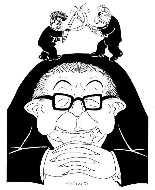 Giorgio Forattini Cartoon