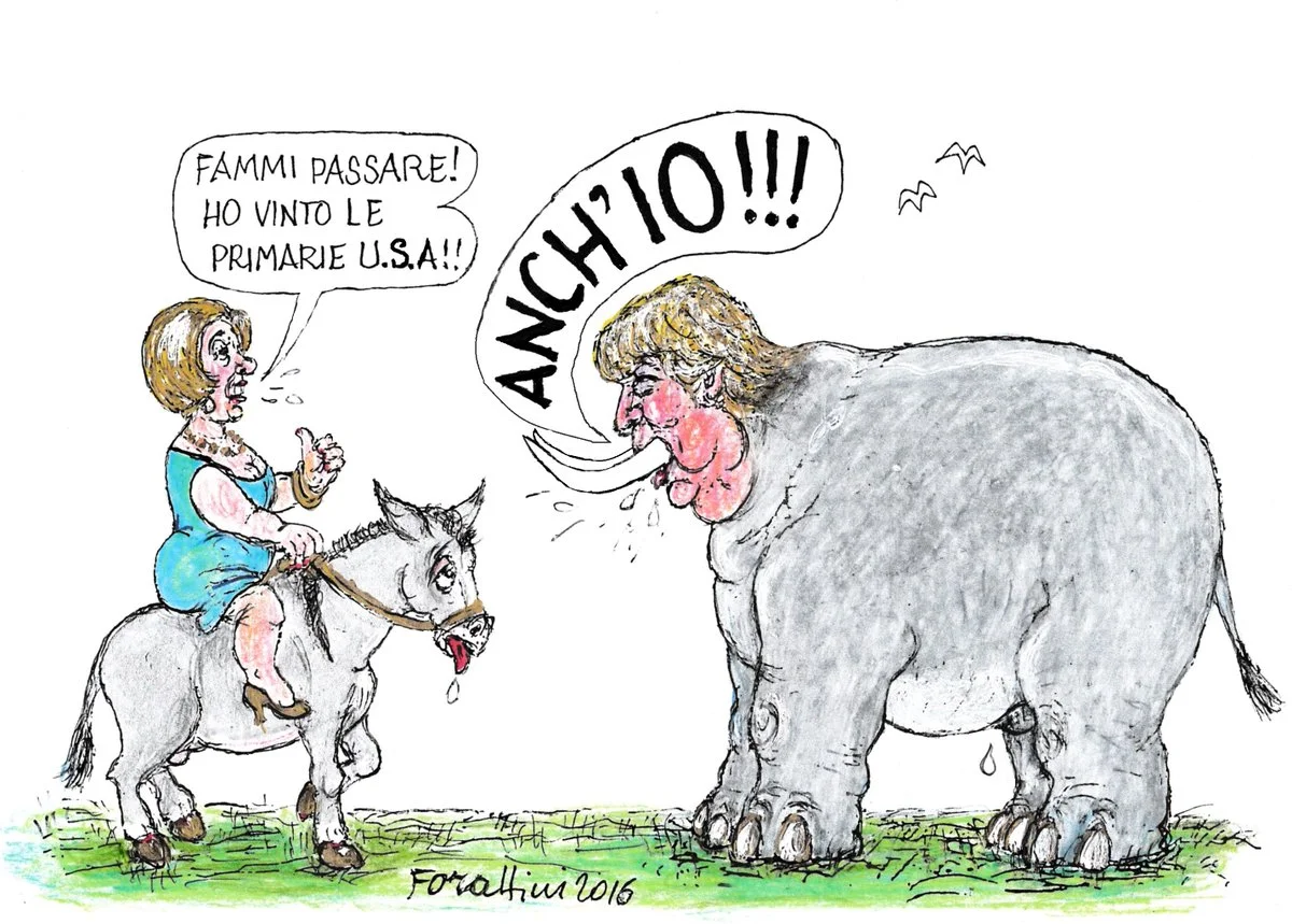 Giorgio Forattini Cartoon