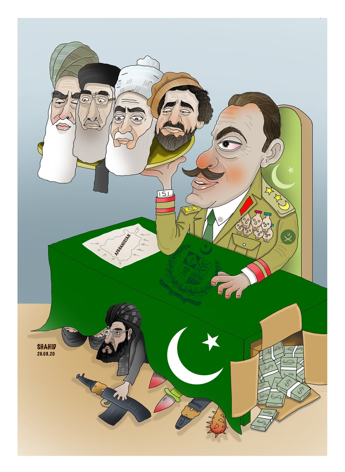 Yesterday And Today (Jihadis And Taliban) In The Hand Of ISI - Toons Mag