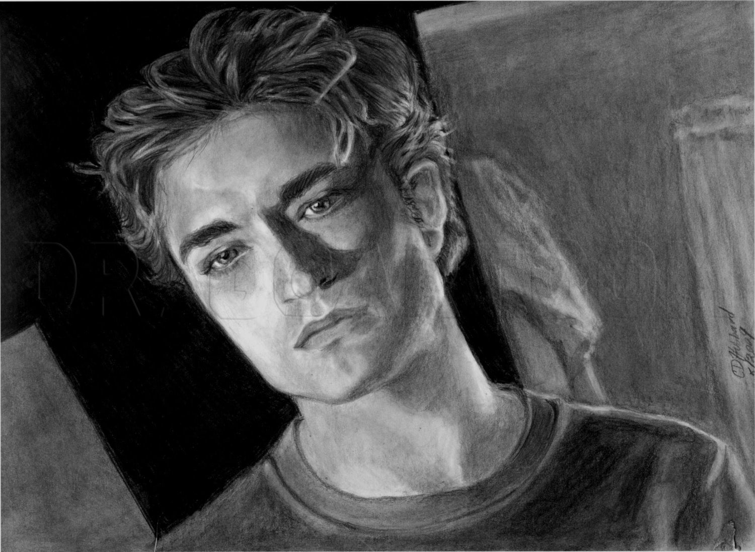 Buy Robert Pattinson the Batman Pencil  Pastel Drawing A4 Online in India   Etsy