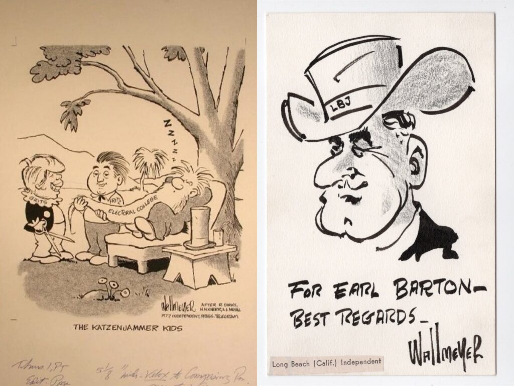 Richard Dick Wallmeyer (1931-): Pioneering American Editorial Cartoonist