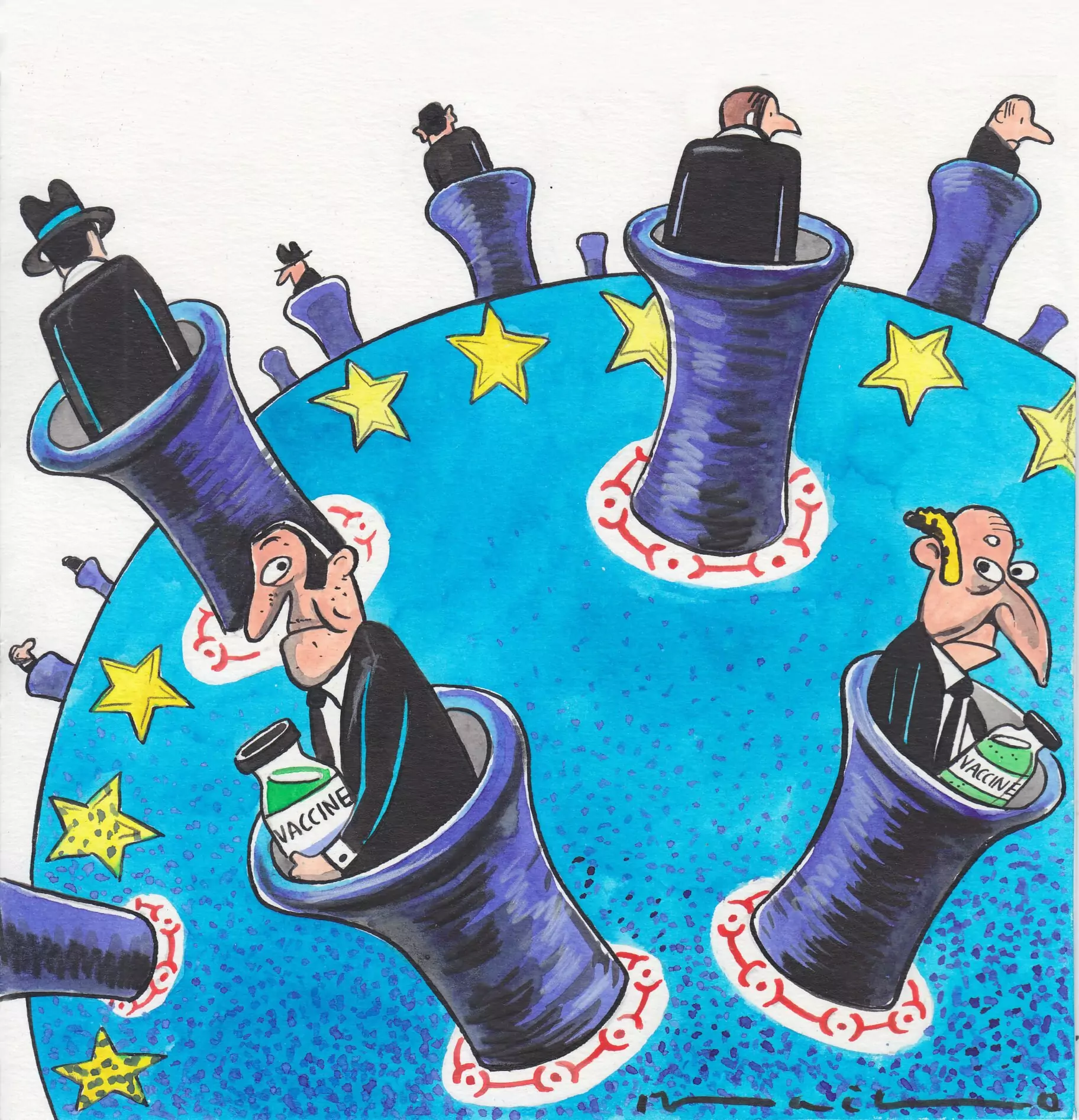 Vaccine solidarity Cartoon