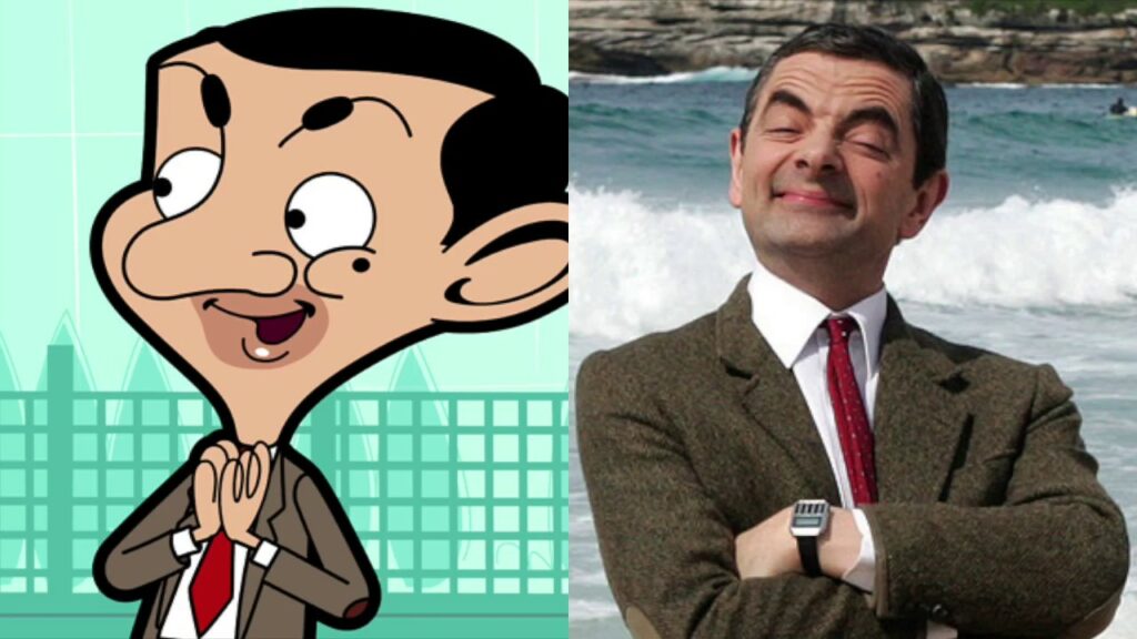 Rowan Atkinson Mr Bean Cartoon