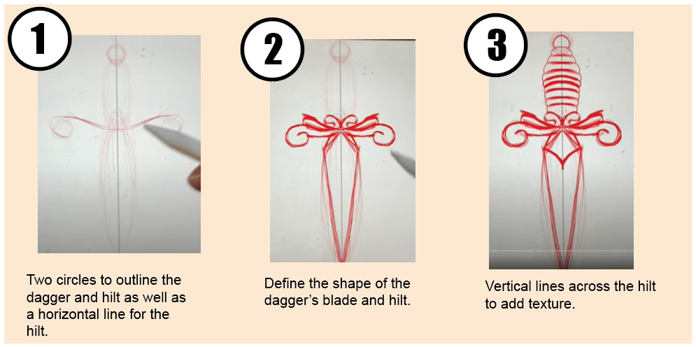 dagger1 - How to Draw American Traditional Tattoos