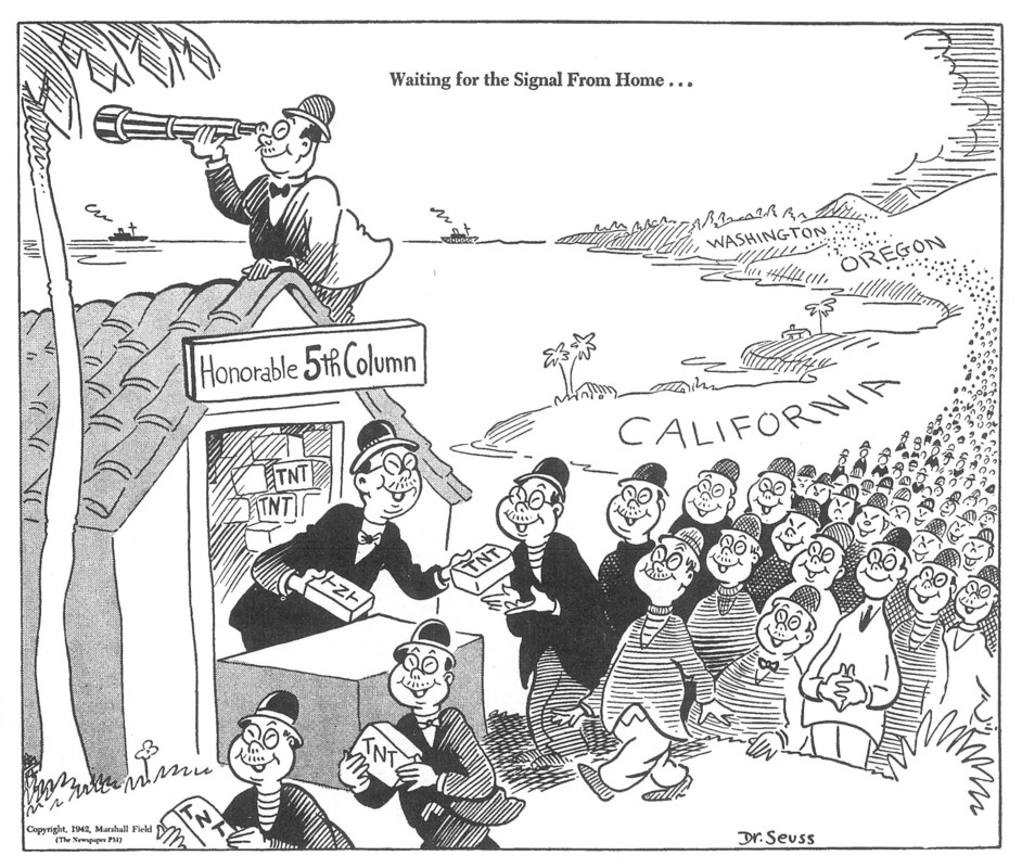Dr. Seuss Wartime Propaganda Cartoon