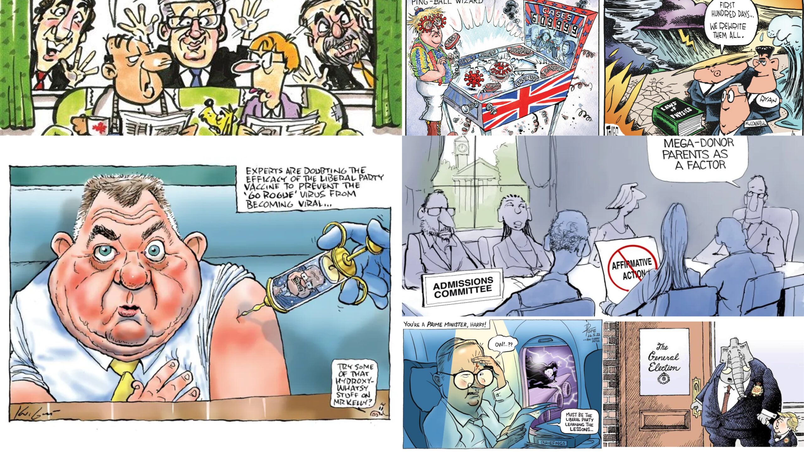 Political Cartoon Satire Examples
