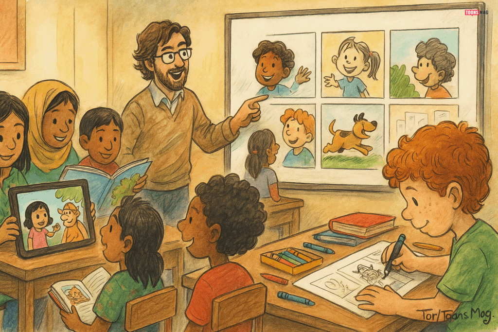 Educational Power of Cartoons: Learning Through Art