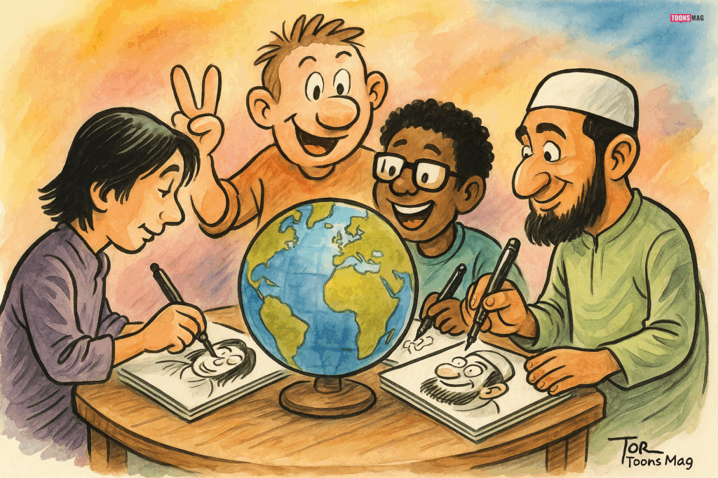 The Global Exchange of Cartooning Styles