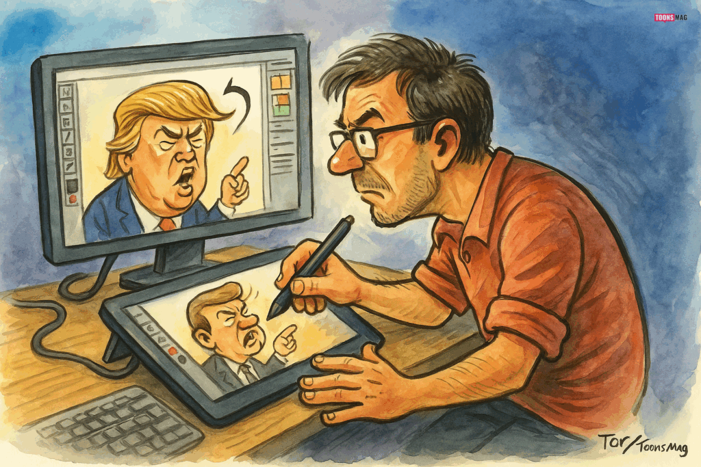 How Viral Cartoons Shape Public Discourse