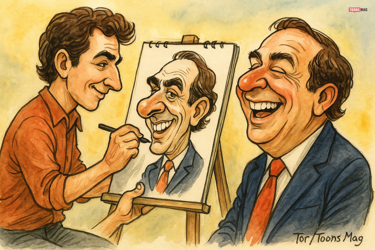 How Caricature Artists Exaggerate Features For Humor - Toons Mag